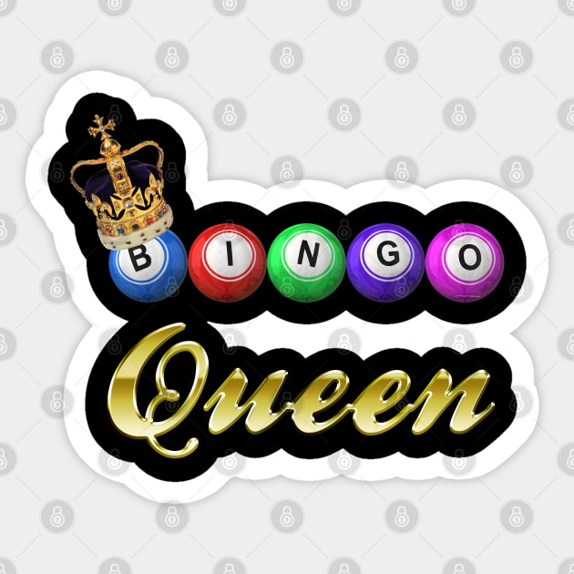Bingo Queen Sticker by Ratherkool
